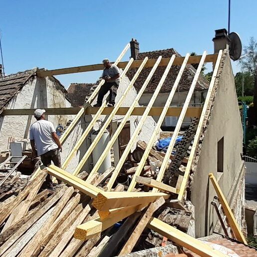chantier de charpente